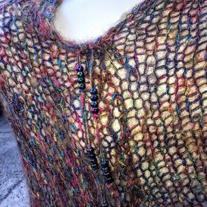 Multi-colored Lightweight Mohair Shawl